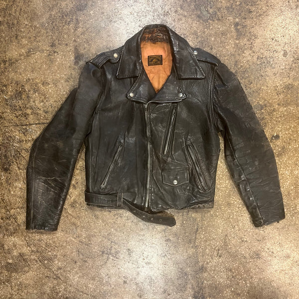 Vintage Front Quarter Horse Hide Leather Jacket - jointcustodydc