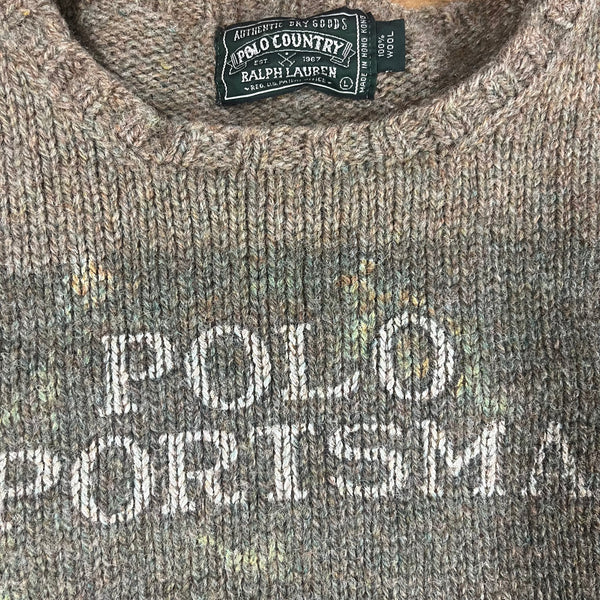 Vintage Polo Ralph Lauren Country Polo Sportsman Wool Knit Sweater jointcustodydc