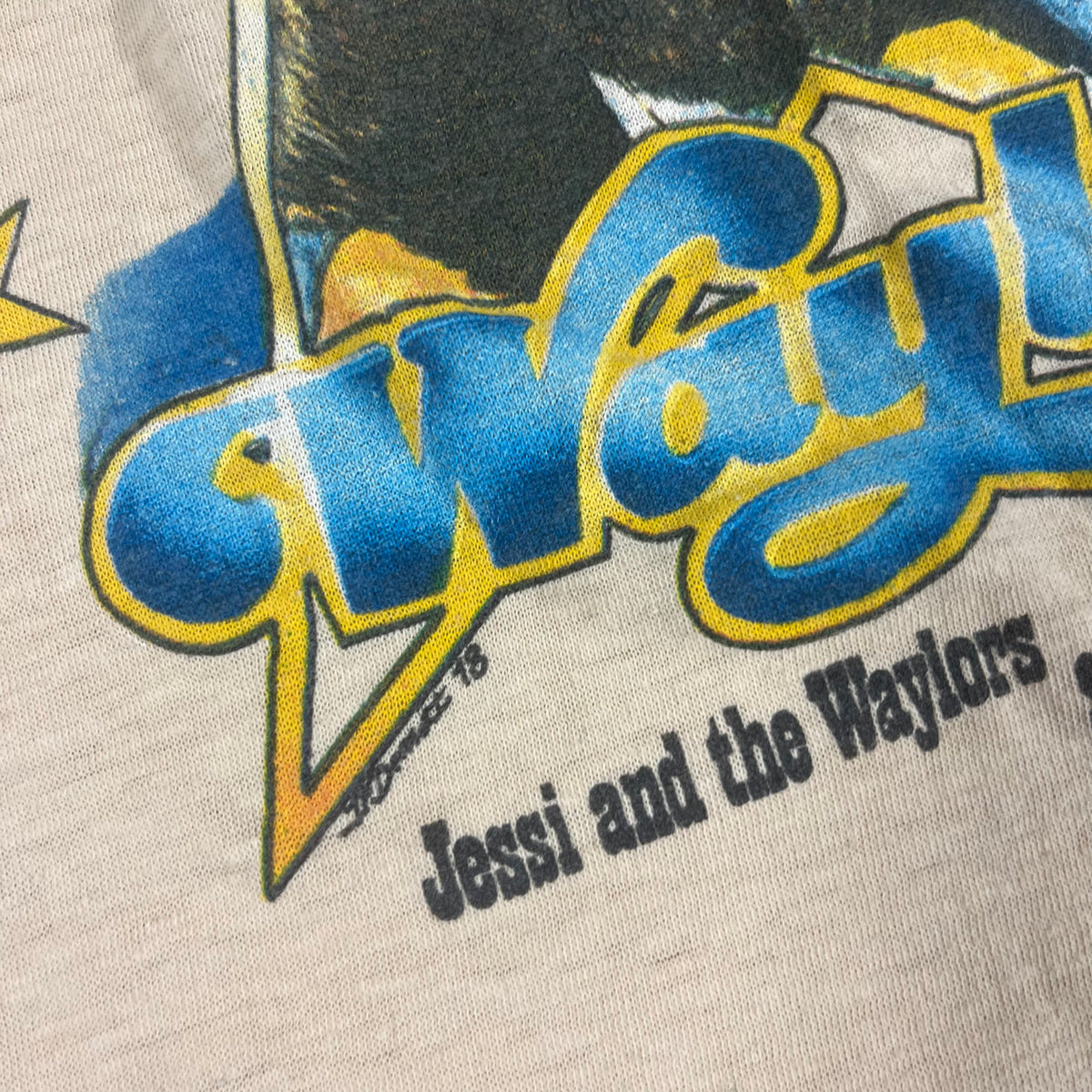 Vintage Waylon Jennings &quot;Jessi And The Waylors&quot; Summer Tour 1978 T-Shirt