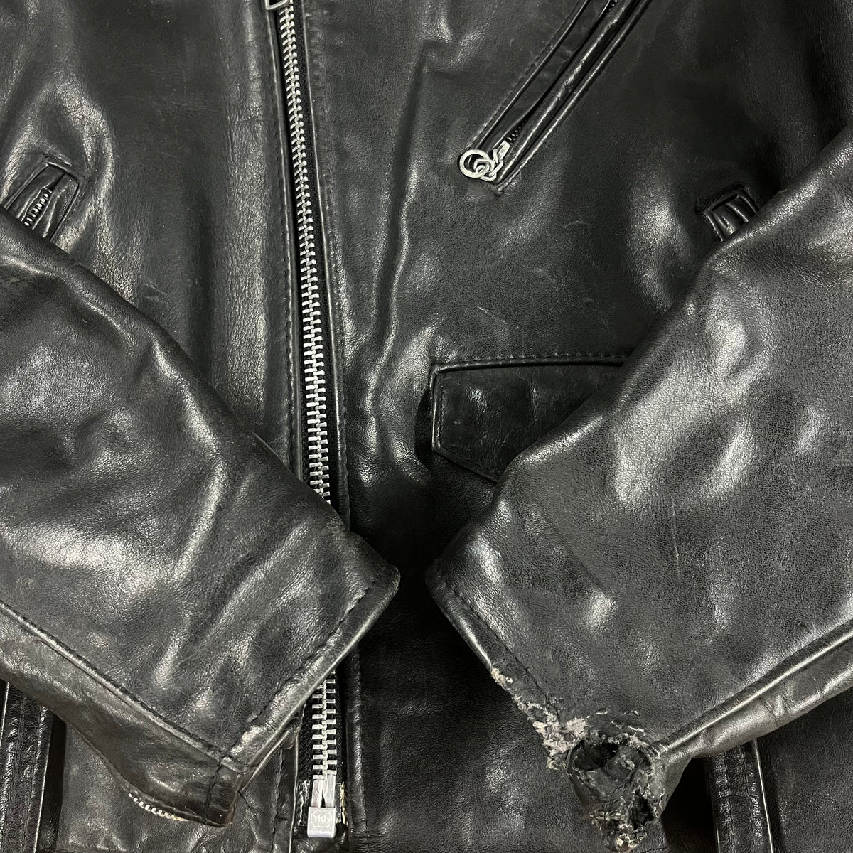 Vintage Schott 125 &quot;Double Riders&quot; Leather Motorcycle Jacket