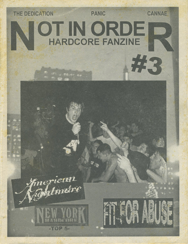 Vintage Not In Order Hardcore Fanzine Issue #3 - jointcustodydc