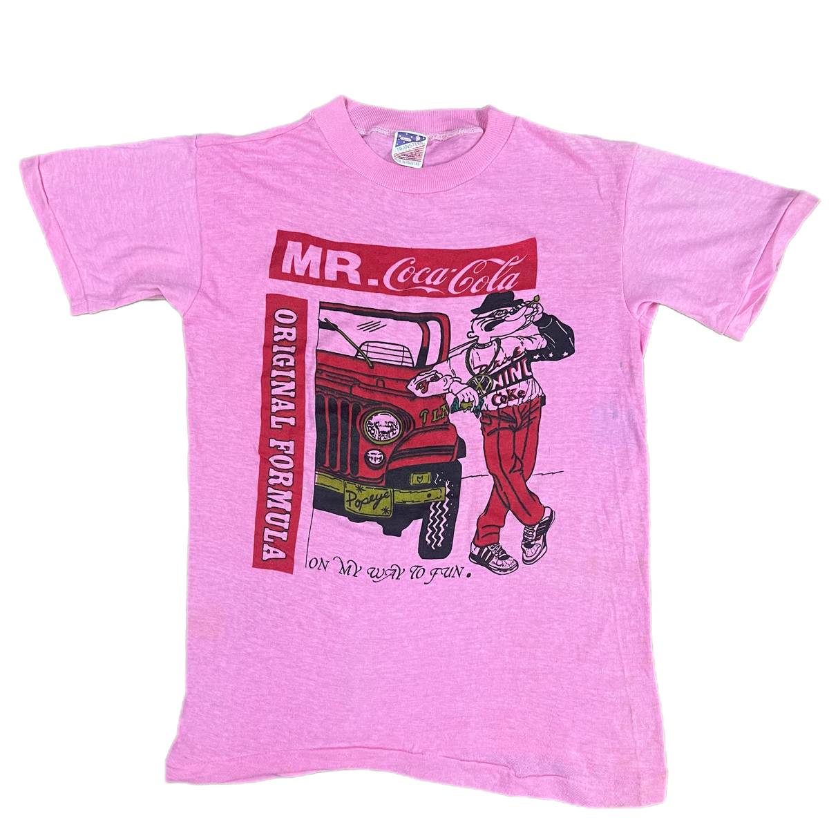Vintage Mr. Coca Cola &quot;Popeye&quot; T-Shirt
