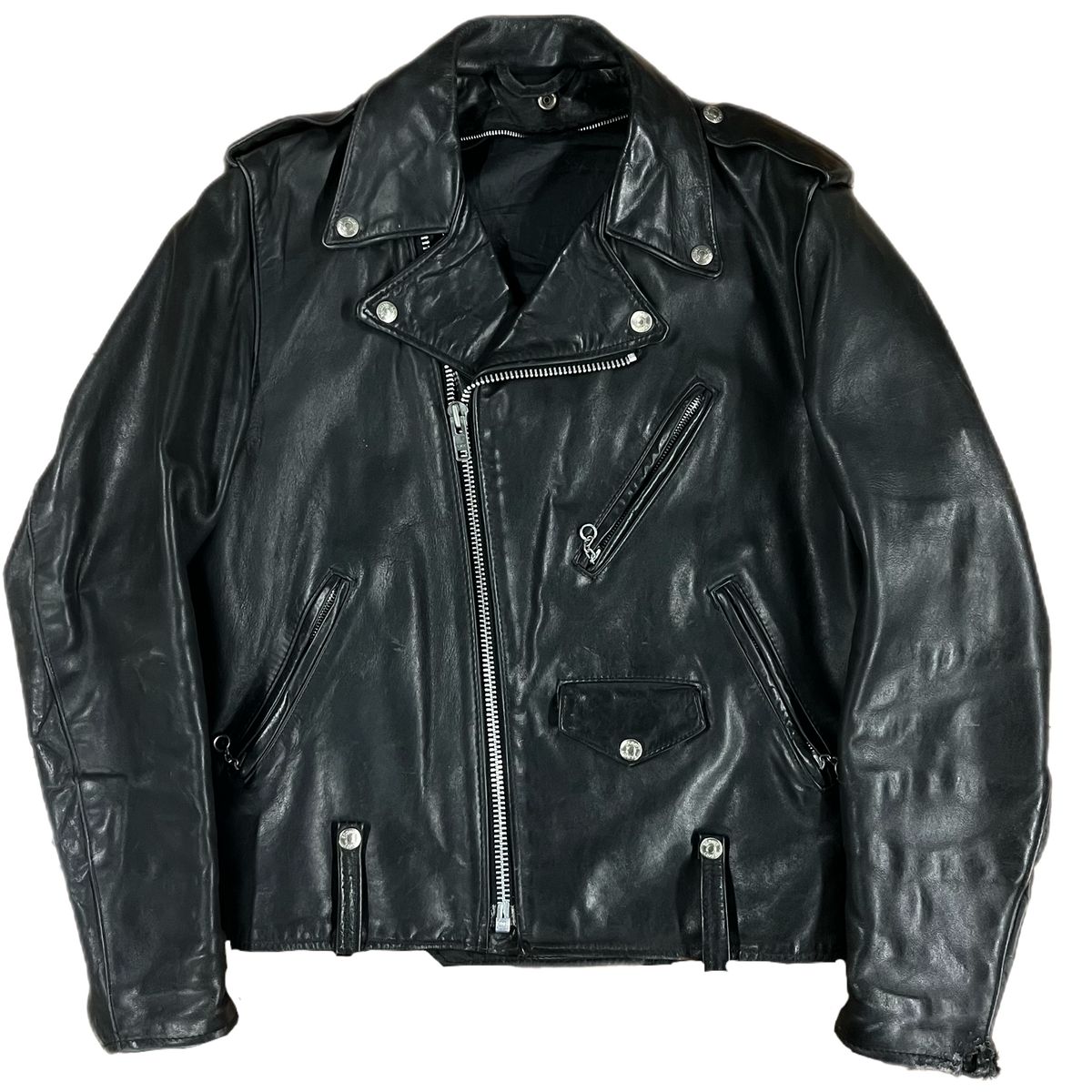 Vintage Schott 125 &quot;Double Riders&quot; Leather Motorcycle Jacket