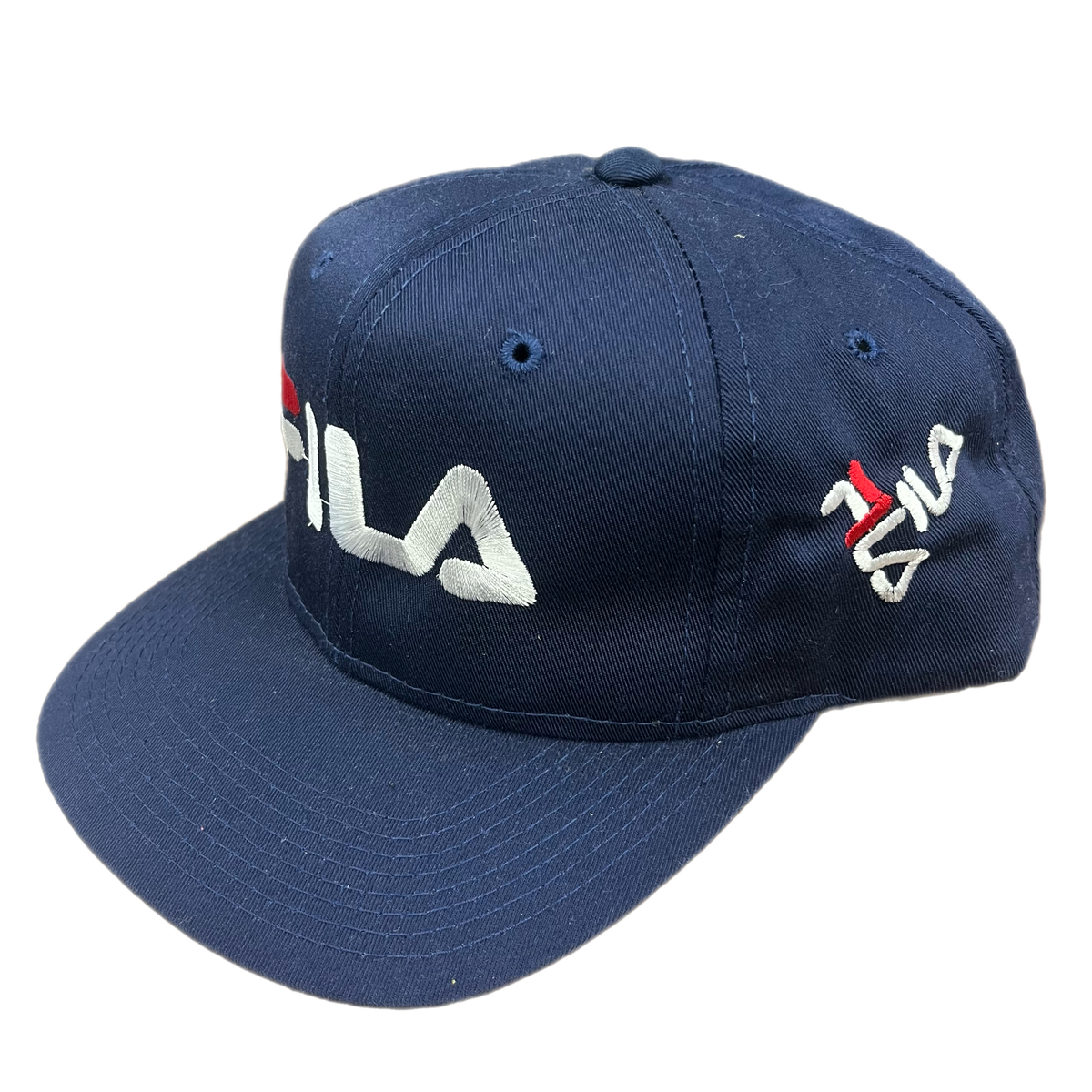 Vintage FILA &quot;Logo&quot; Navy Snapback Hat