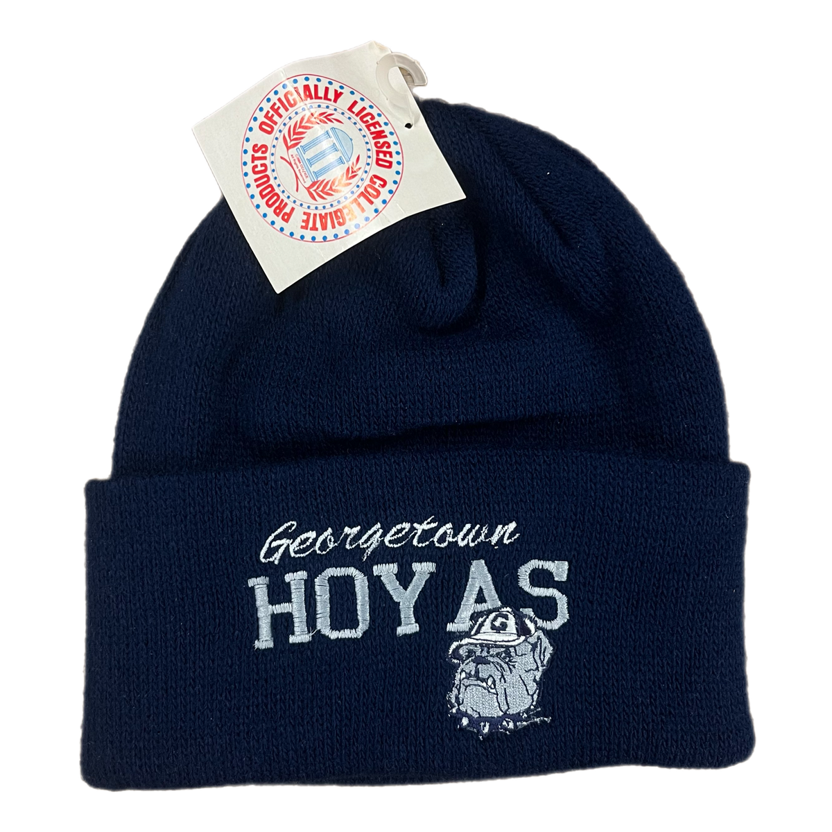 Vintage Georgetown &quot;Hoyas&quot; Acrylic Knit Winter Beanie