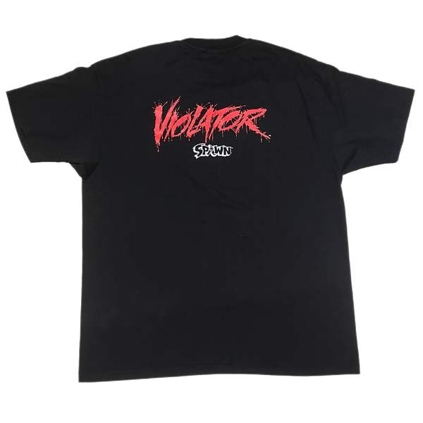 Vintage Spawn Todd McFarlane Tシャツ Reprint 1997 Todd Mcfarlane SPAWN Violator Retro design Black T