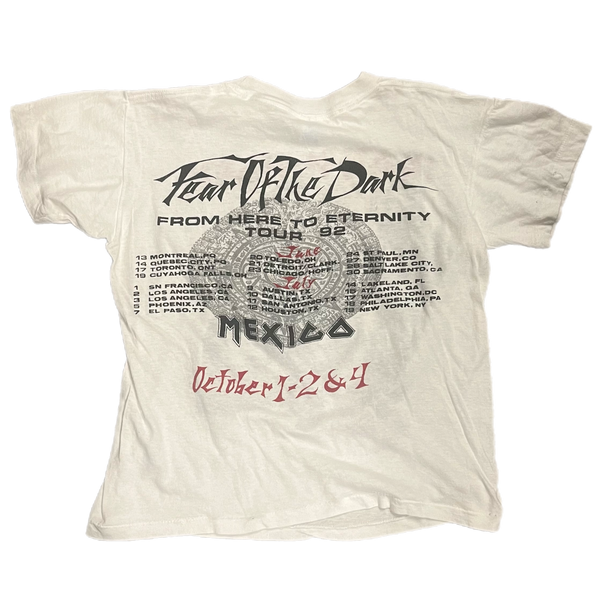 ヴィンテージTシャツ IRON MAIDEN Fear Of The Dark RARE Vintage 1992 Iron Maiden Fear Of The Dark All Over