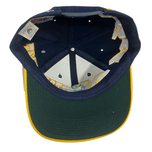 Vintage Pro Player Notre Dame Grafitti top Snapback hat Fighting Irish