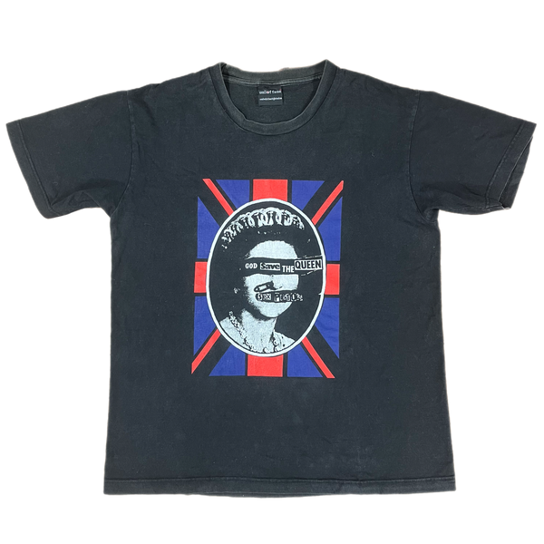 Sex Pistols T-Shirt Officiel God Save The Queen – Drapeau Punk Rock, 100% Coton, Merch Authentique Bravado