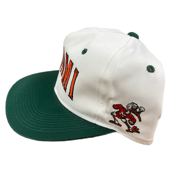 Vintage University Of Miami Hurricanes Signature Fitted Hat
