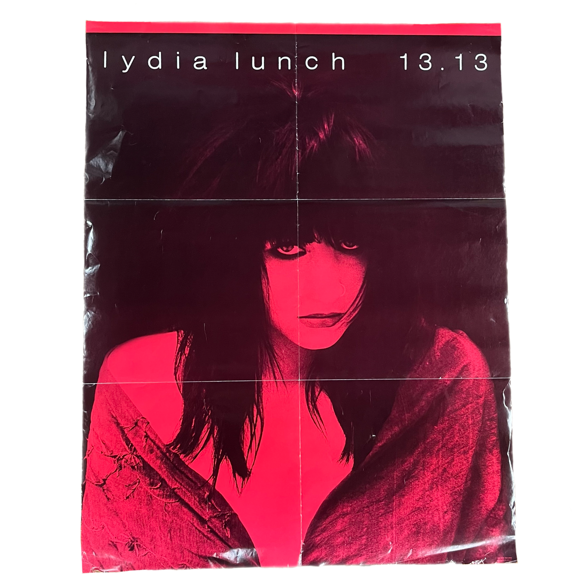 Vintage Lydia Lunch &quot;13.13&quot; David Arnoff Ruby Records Promotional Poster