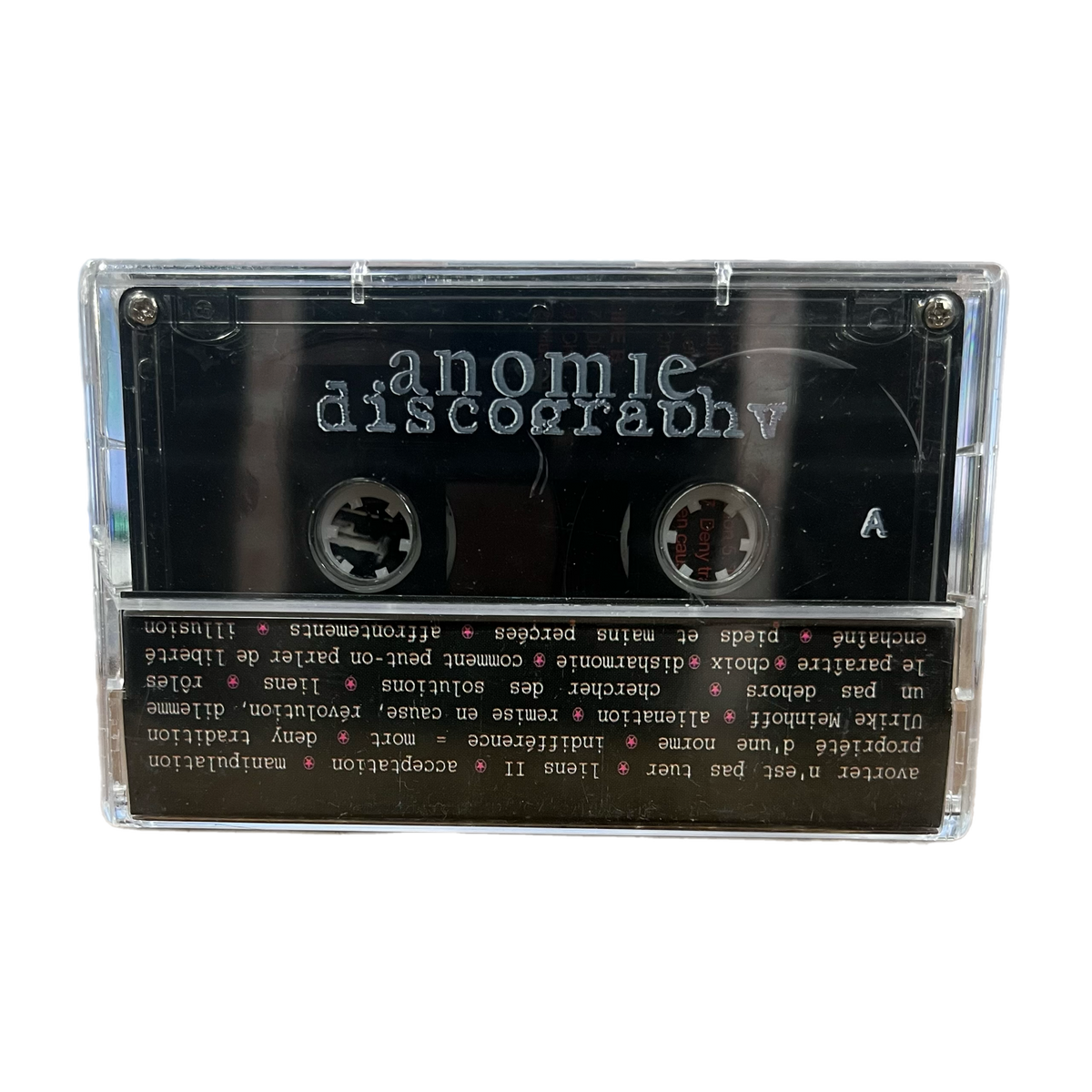 Vintage Anomie Discography &quot;1994-1997&quot; Cassette Tape