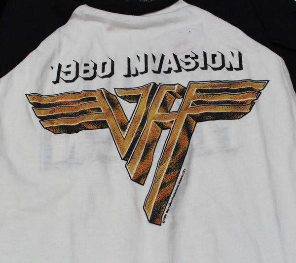 Van Halen 1980 Invasion Tour Raglan T-shirt by Daydreamer LA