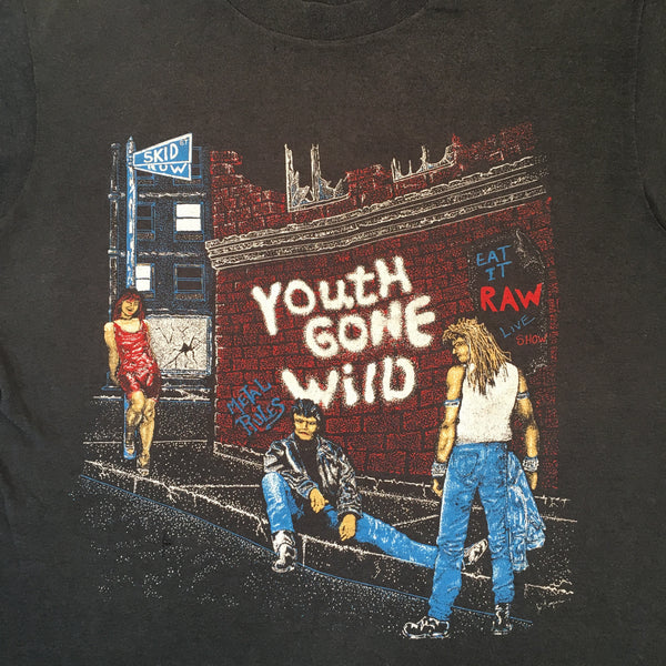 SKID ROW ヴィンテージ 89年1st album ジャケプリントTシャツ Vintage Skid Row Skids Across America 1989-1990 World Tour