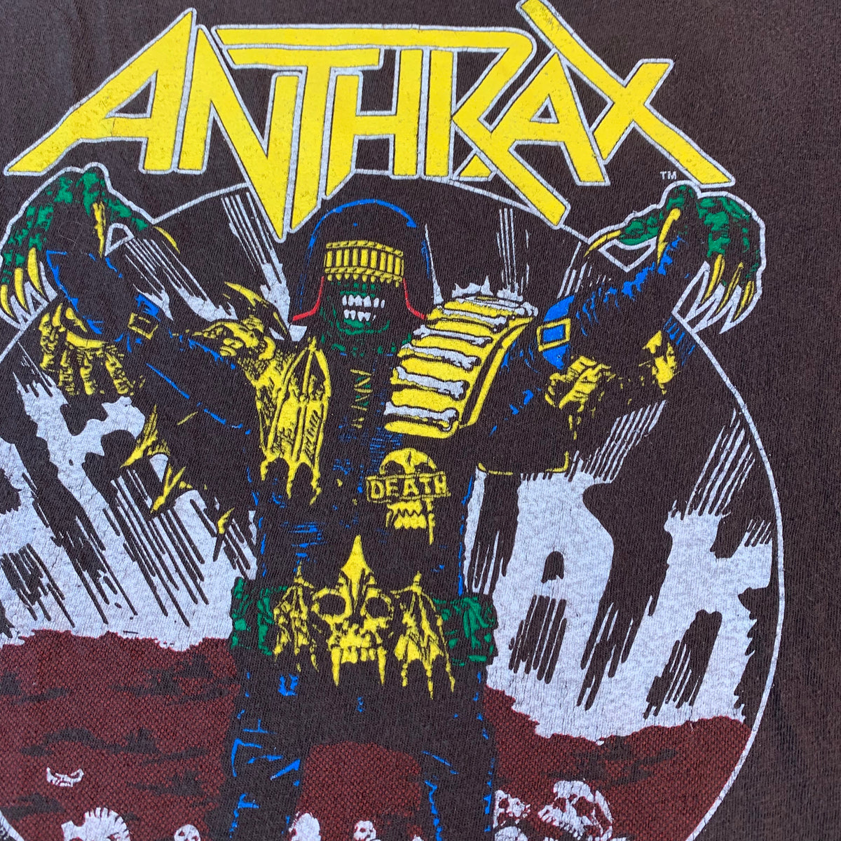 Vintage Anthrax &quot;I Am The Law&quot; T-Shirt - jointcustodydc