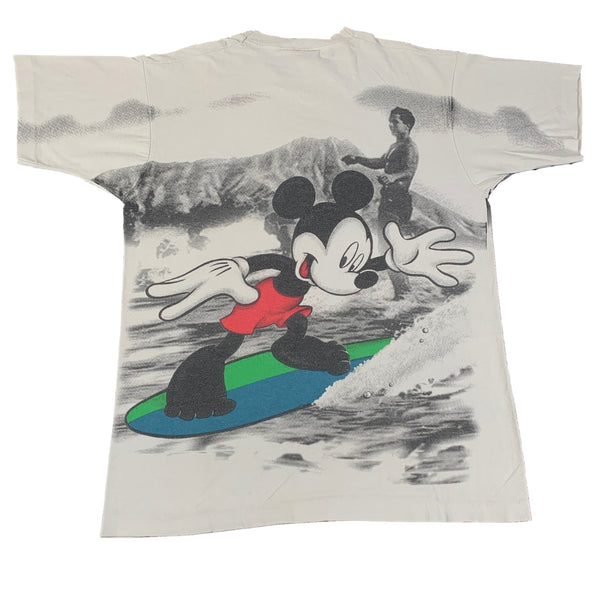 Disney Mickey Rare selling Vintage Surf Mania puff texture print + mickey co. Shirt lot