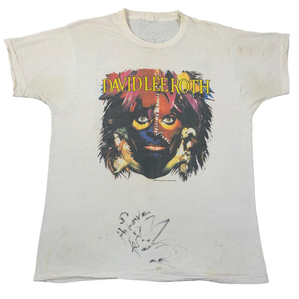 送料無料/正規品 DAVID LEE ROTH とpoison バンドツアーTシャツ - トップス