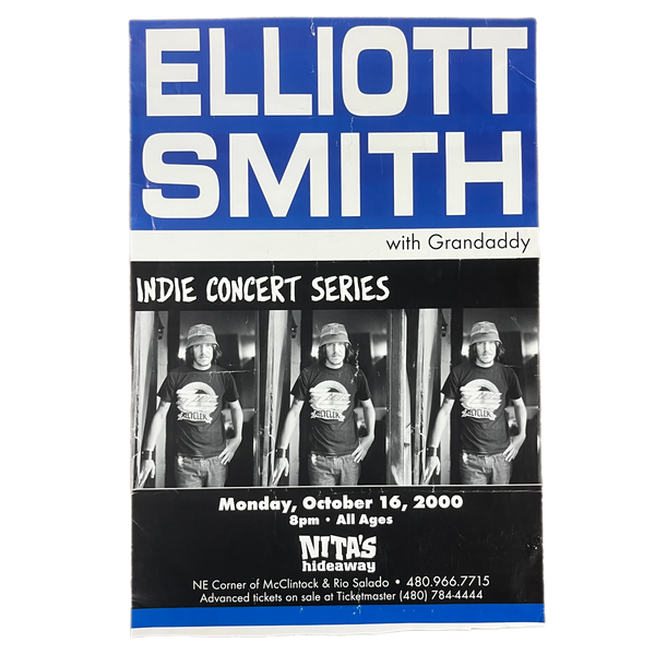 Vintage Elliott Smith Grandaddy "Nita's Hideaway" Show Poster