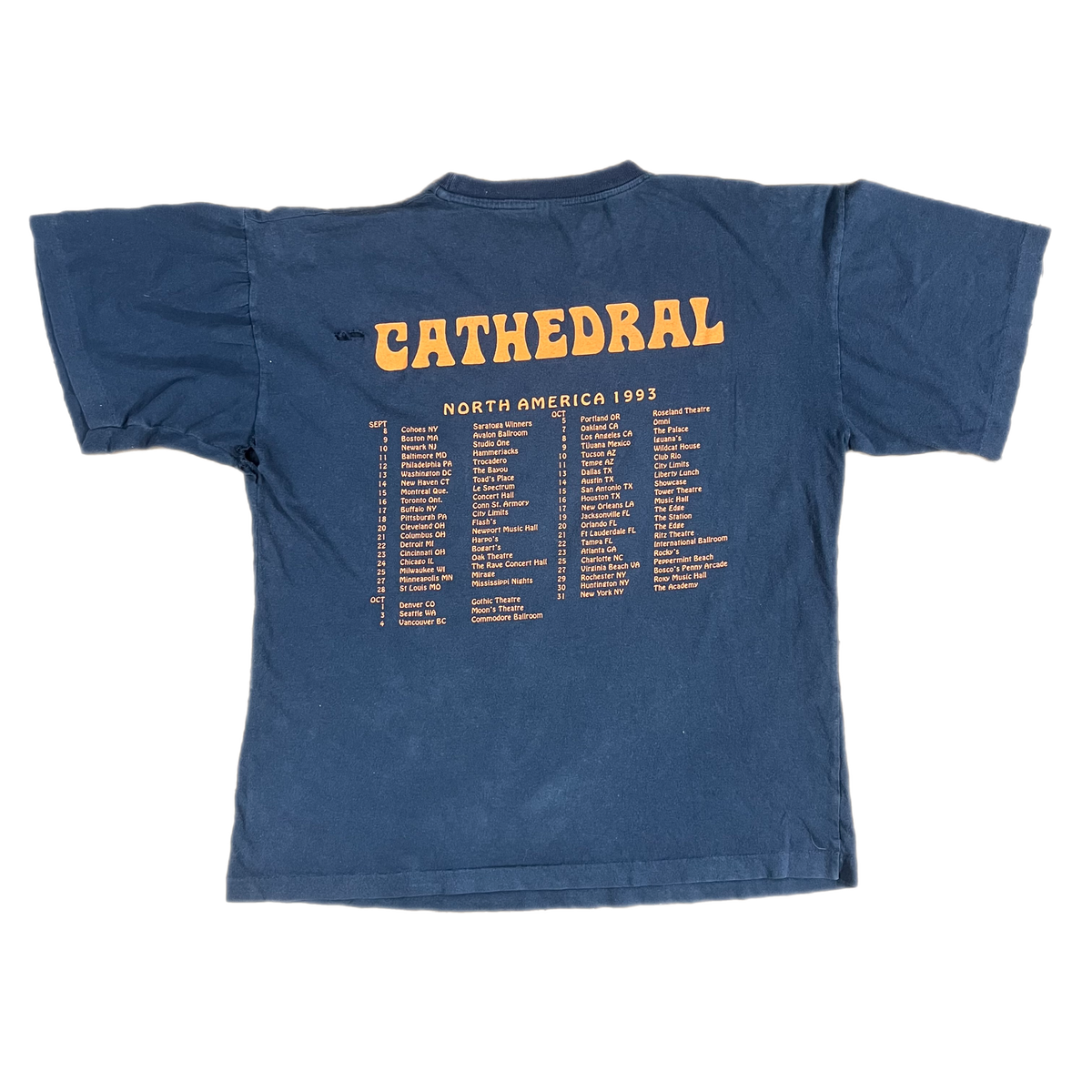 Vintage Cathedral &quot;Midnight Mountain&quot; North America Tour T-Shirt