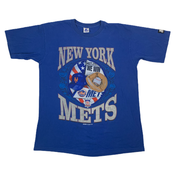 Vintage Starter New York Mets 25th Anniversary T Shirt (Size L) — Roots