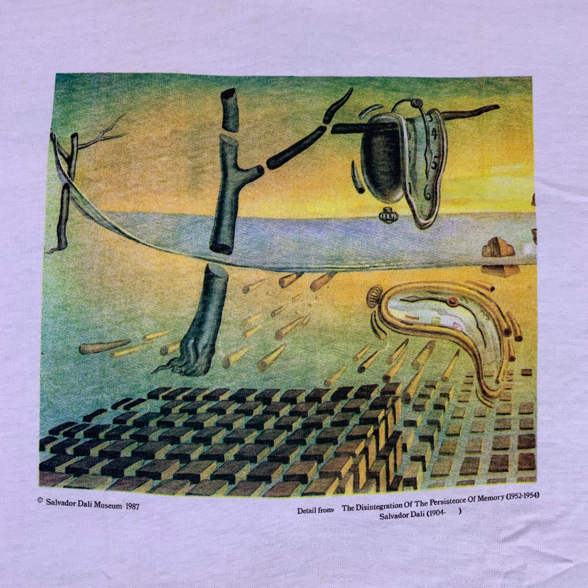 Vintage Salvador Dalí &quot;The Disintegration Of The Persistence Memory&quot; T-Shirt