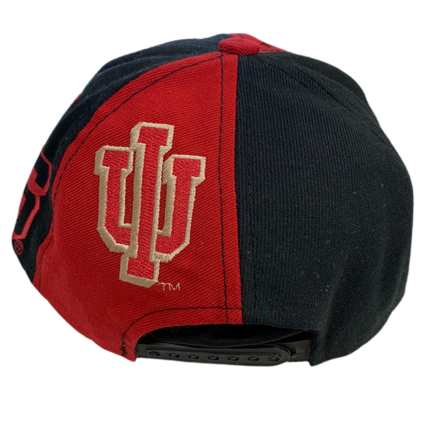 Vintage 90s Red NCAA Indiana Hoosiers Arch factory Logo Snapback Hat Cap College