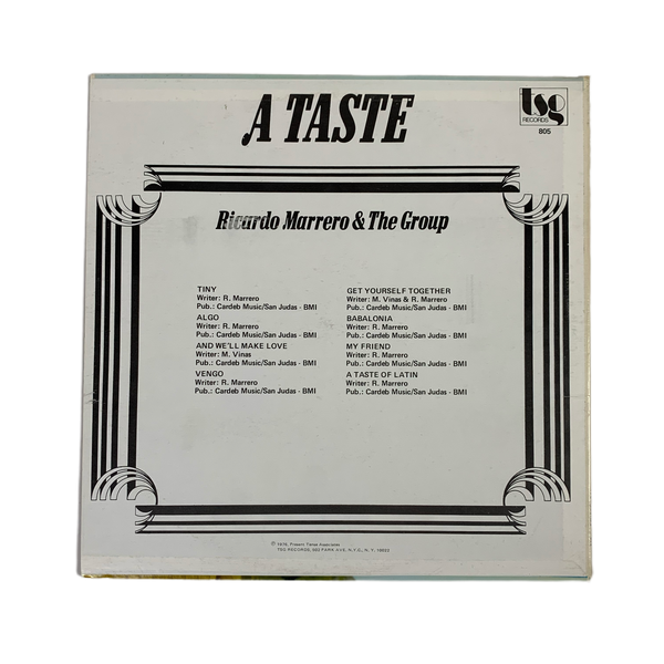 Ricardo Marrero & The Group “A Taste” LP