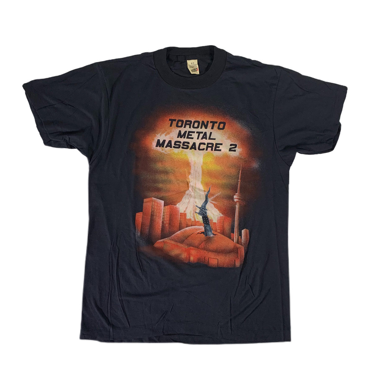 Vintage Toronto Metal Massacre 2 &quot;Death Angel Sick Of It All Razor&quot; T-Shirt