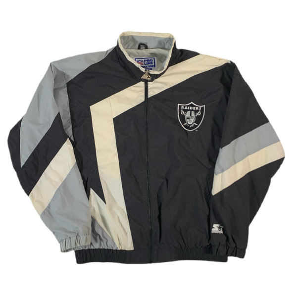 Vintage Oakland Raiders NFL Pro Line Starter Pullover deals Size L RARE