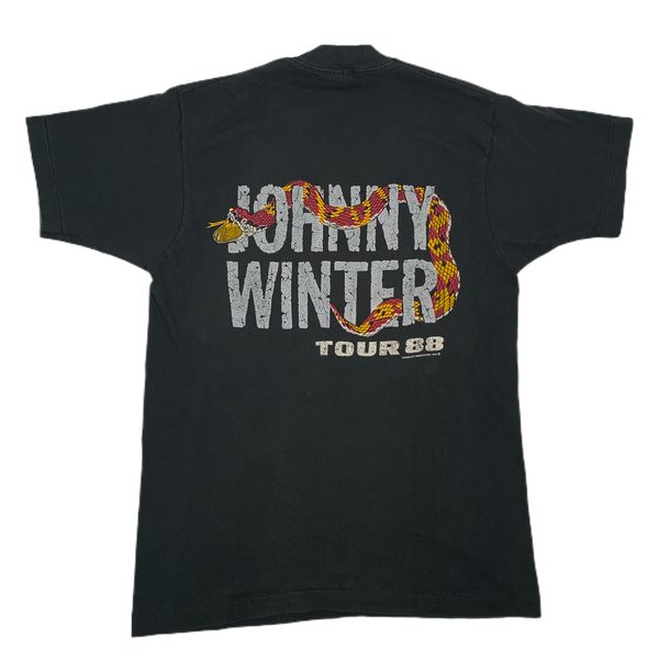 VTG 1987 Johnny Winter Rock The Nation Tour '87 T-Shirt Single Stitch Small/Med newest