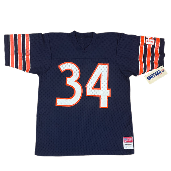 80s Chicago Bears 34 Walter Payton GSH Football NFL T-shirt 