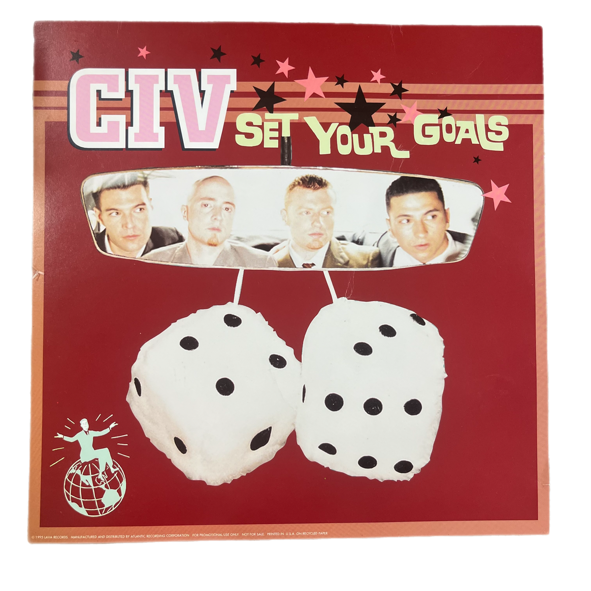 Vintage Civ &quot;Set Your Goals&quot; Poster Flat