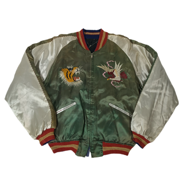 souvenir jacket \"eagle&dragon × mutant\" Vintage Sukajan Dragon Eagle Fighting Souvenir Jacket Xlarge