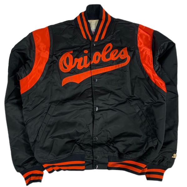 Sideline Pullover Satin Jacket Baltimore Orioles