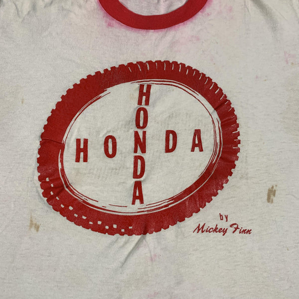 Tシャツ・カットソー HONDA MOTORCYCLE I Love Honda Ringer TshirtYelloew Tシャツ・カットソー HONDA MOTORCYCLE I Love Honda Ringer