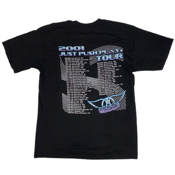 【00s】 AEROSMITH SORAYAMA vintage Tshirt Vintage Aerosmith Hajime Sorayama World Tour Just Push Play