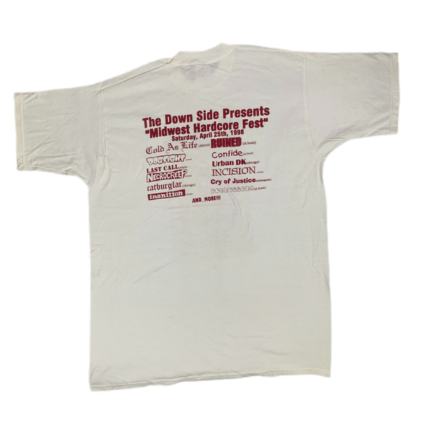コールド　アズ　ライフ　Tシャツ XL ベージュ デトロイトハードコア コールド アズ ライフ Tシャツ XL ベージュ デトロイトハードコア