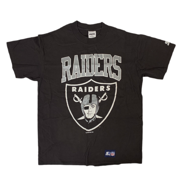 Vintage 90s LOS ANGELES RAIDERS team nfl by starter big logo single stitch made in usa hype dope swag hip hop rap style t buy shirt