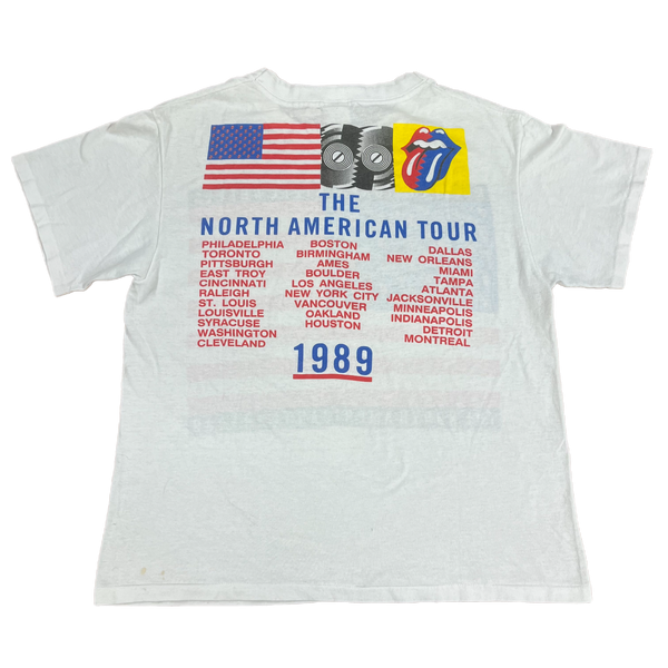 Authentic Vintage 1989 Rolling Stones North American selling Tour T-shirt