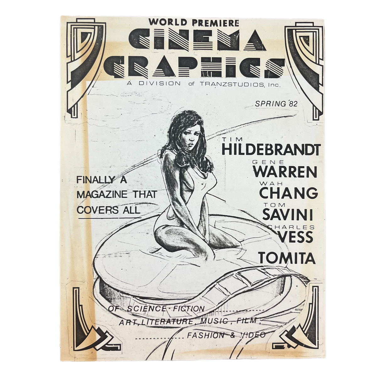 Vintage Cinema Graphics Magazine &quot;Gene Warren Tom Savini Charles Vess&quot; Flyer