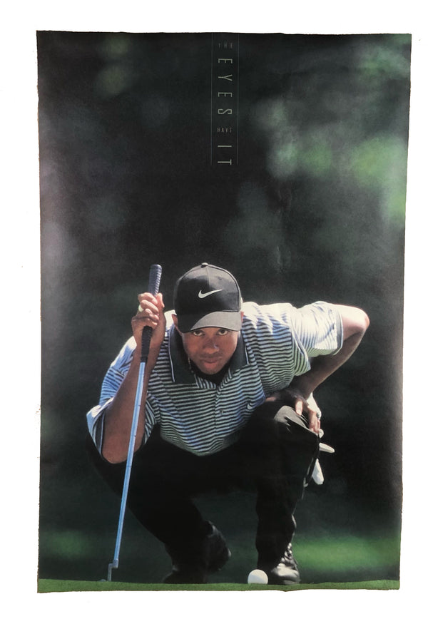 【新品未開封】90s NIKE Golf Tiger Woods ポスター Vintage Tiger Woods 