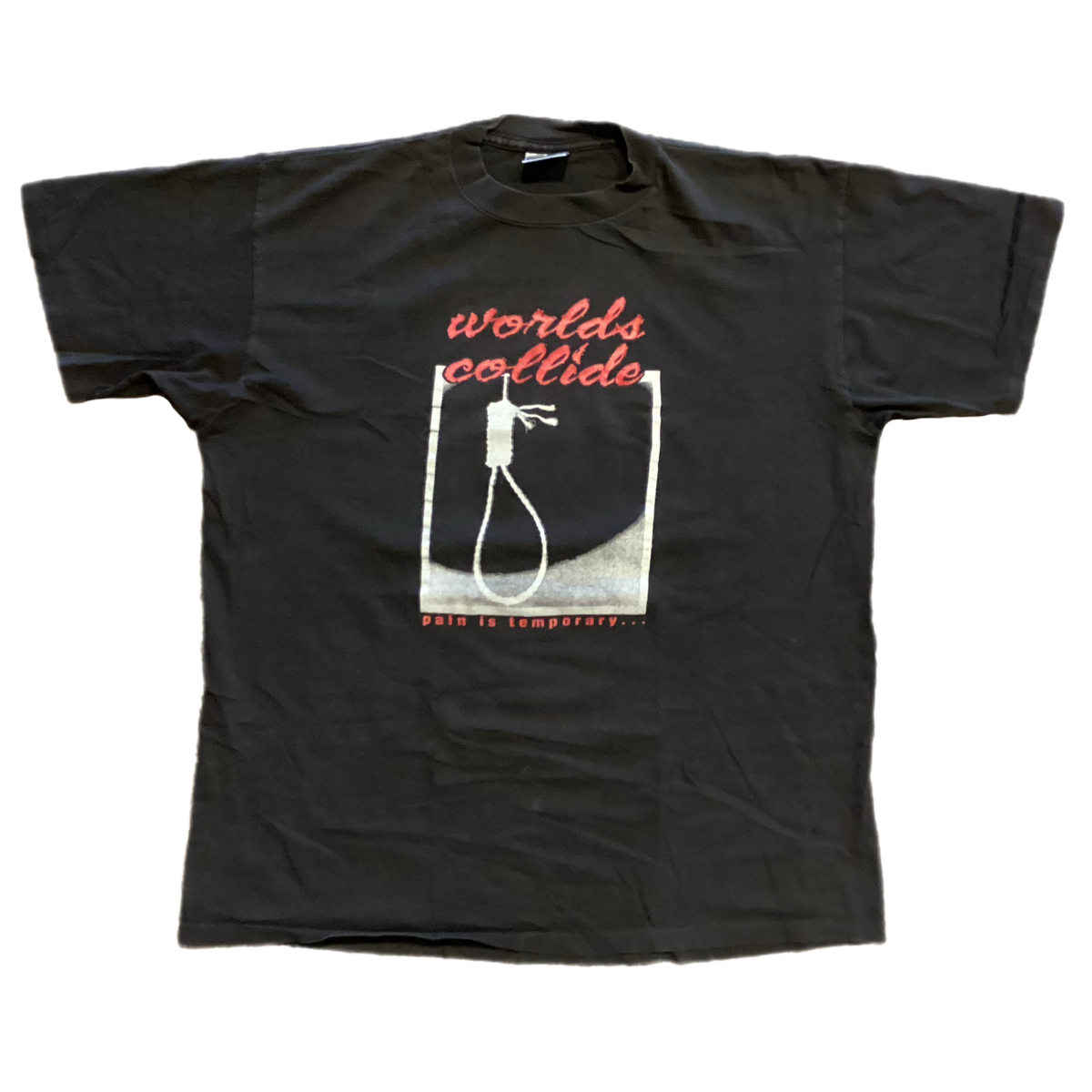 Vintage Worlds Collide "Pain Is Temporary" T-Shirt - jointcustodydc