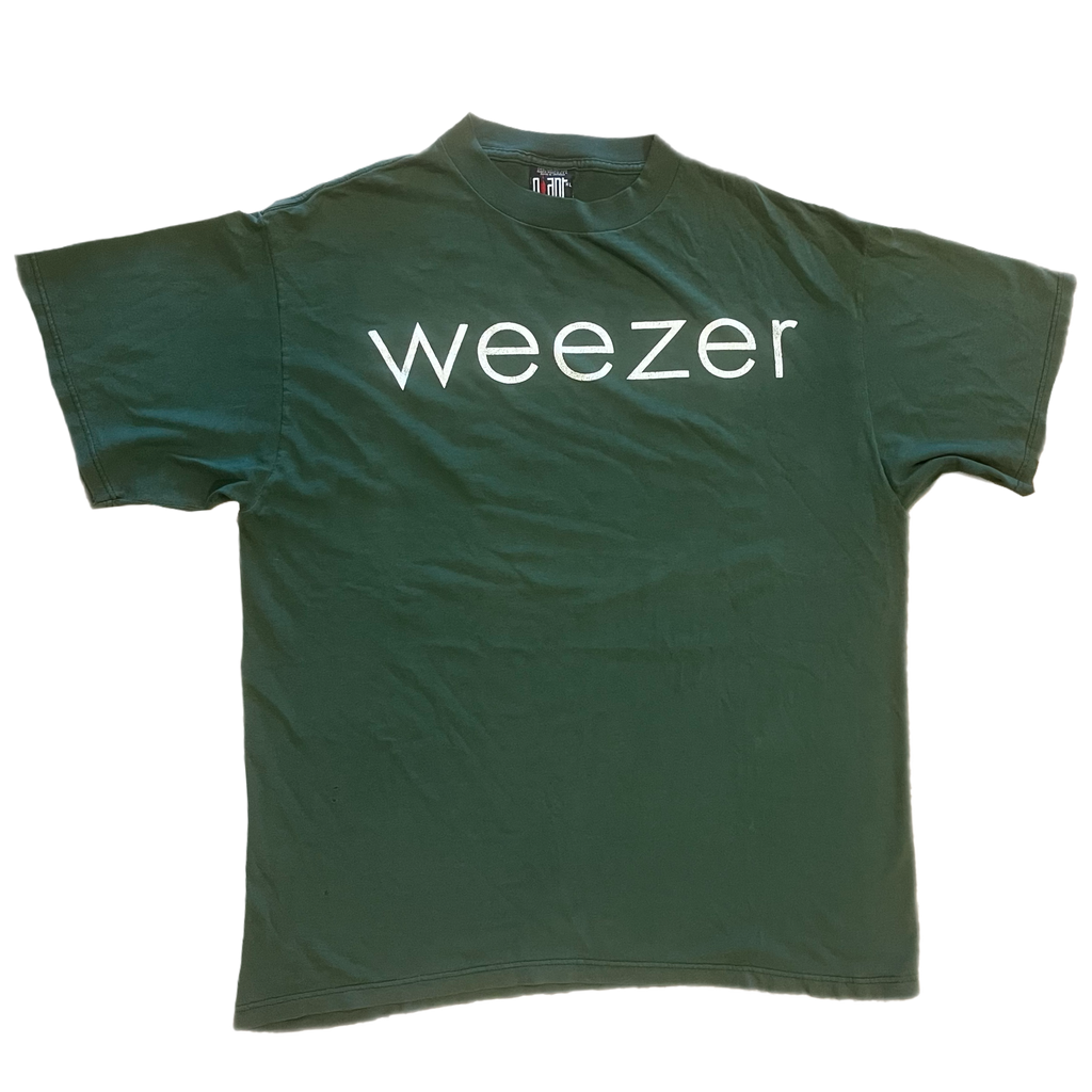 90s weezer/ROCK MUSICネイビー Tシャツ L Vintage 1994 Weezer Rock Music Tee T Shirt Tultex 90's Band