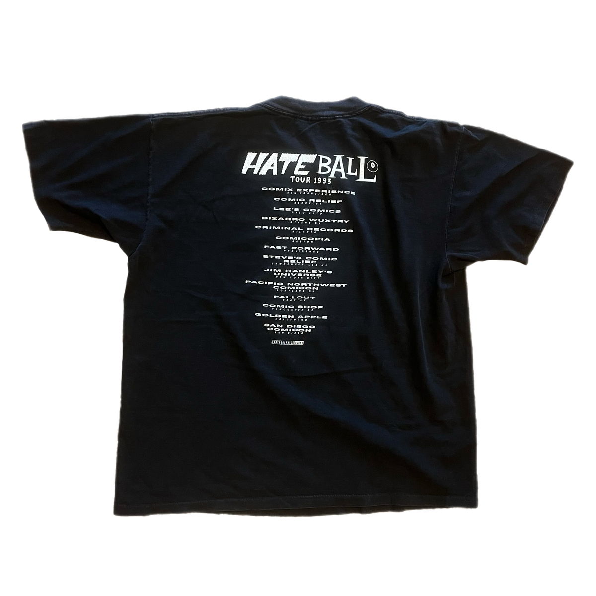 Vintag Peter Bagge Daniel Clowes &quot;Hate Ball &#39;93&quot; Tour T-Shirt