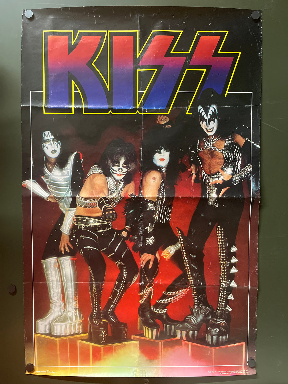 Vintage KISS Aucoin “1977” Promotional Poster