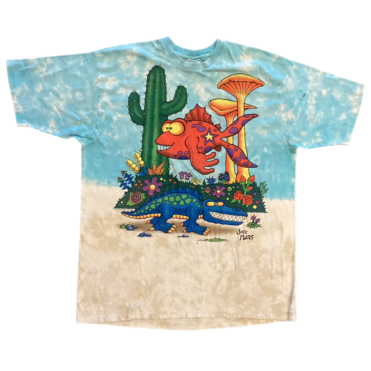 Vintage Joey Mars &quot;Paleon Ocean&quot; Tie Dye &#39;92 T-Shirt