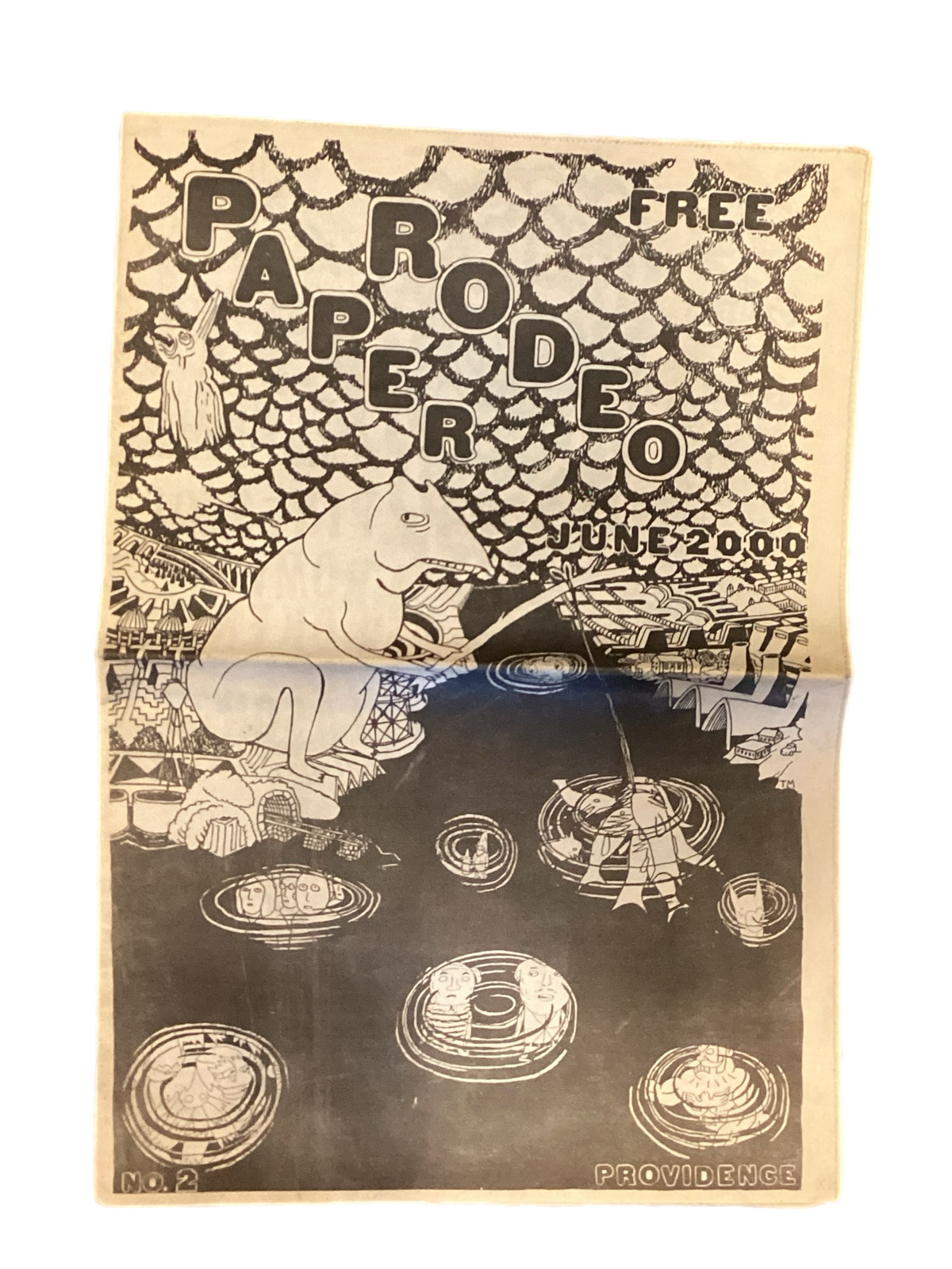 Vintage Paper Rodeo "June 2000" Comic Newspaper Issue #2