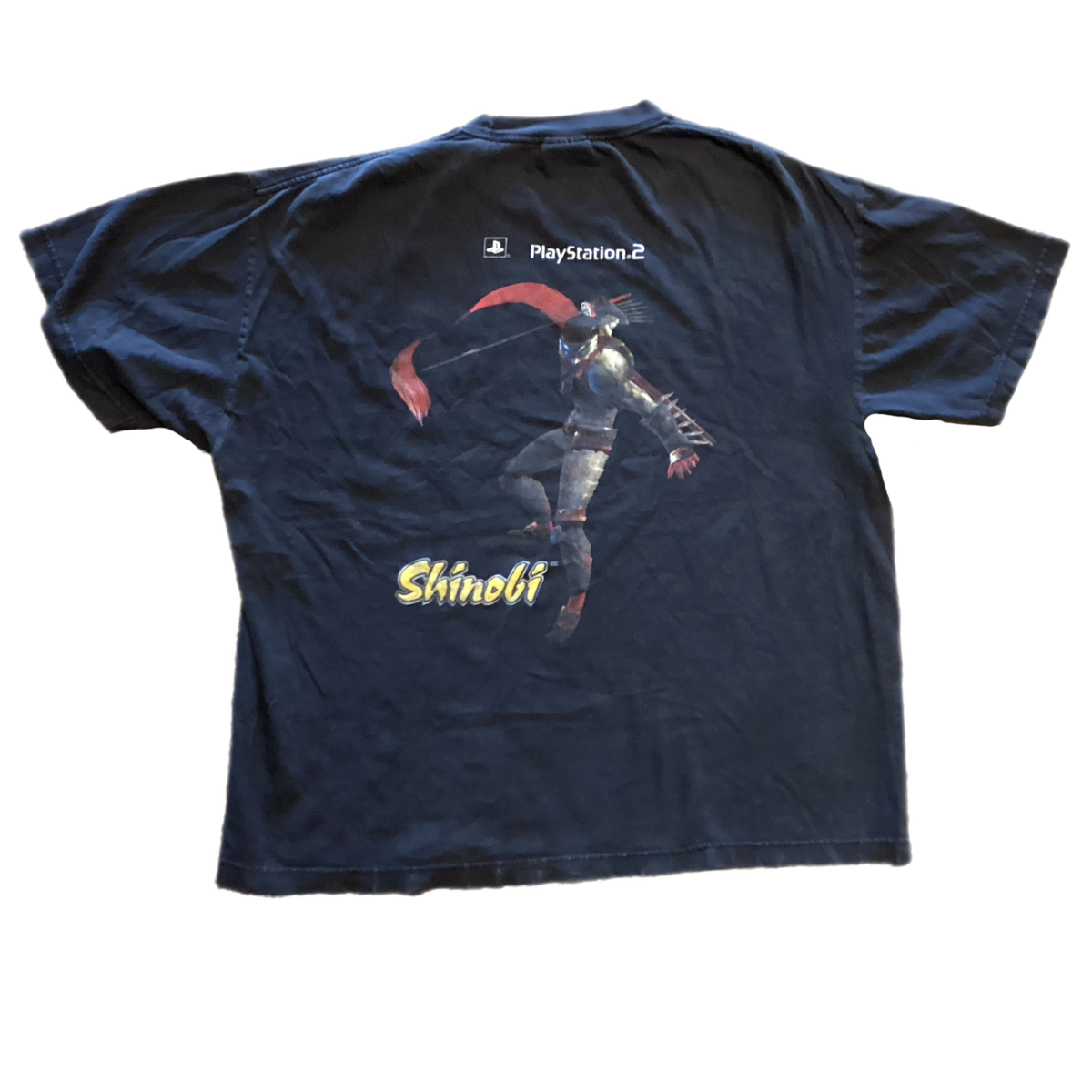 Vintage SEGA PlayStation 2 Shinobi Promotional T-Shirt Vintage SEGA PlayStation 2 Shinobi Promotional T-Shirt
