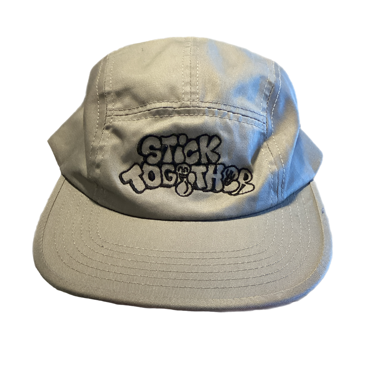 Stick Together Grey 5 Panel Hat - jointcustodydc