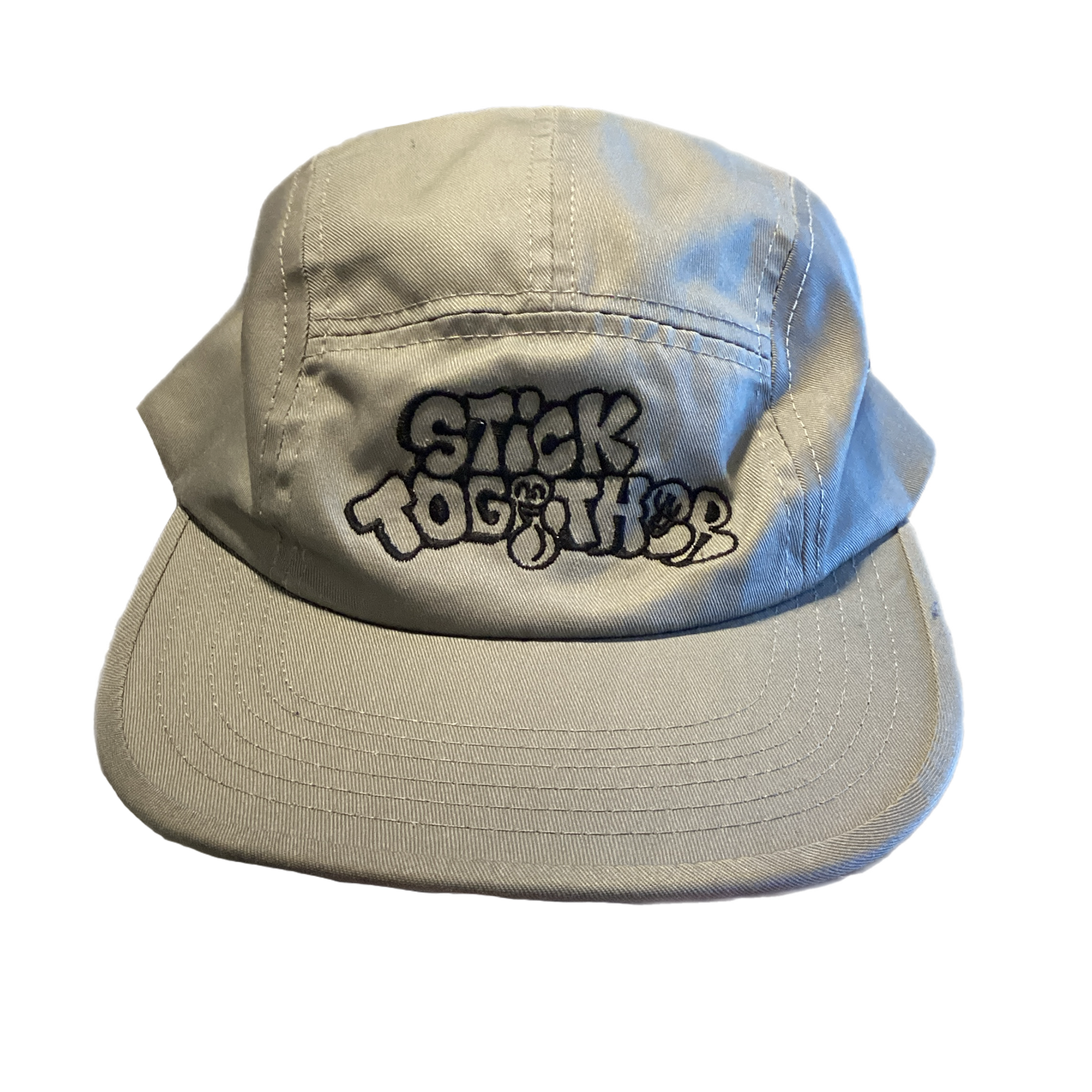 Stick Together Grey 5 Panel Hat - jointcustodydc